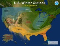 Winter Outlook for Precipitation (NOAA)