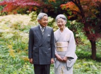 Japanese Emperor Akihito and Empress Michiko