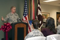 The Surgeon General and the Commanding General United States Army Medical Command Lt. Gen. Eric B. Schoomaker addressed community leaders, Screaming Eagle Medical Home staff and active duty Family members at the ribbon cutting ceremony Nov. 30th. The opening of the Screaming Eagle Medical Home is the first Community Based Medical Home to open in the Army.