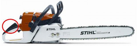 Recalled STIHL chain saw. Recalled STIHL chain saw.