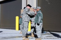 Major General Francis “Frank” Wiercinski the Senior Commander for Fort Campbell pins the Air Medal on Specialist Leandro Daniel Garcia III