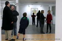 Art Walk Patrons enjoying the conversation at APSU's Downtown Art Gallery