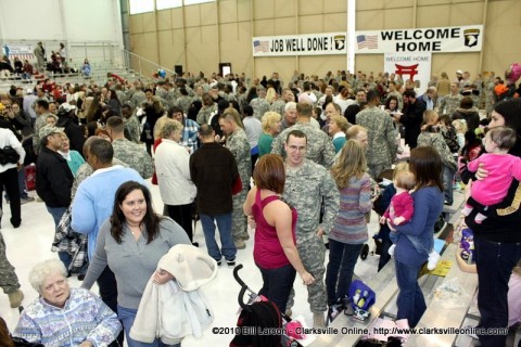 The Soldier's greeting their loved ones. For more detailed images see the photo gallery below.