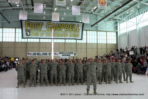 Elements of the 1st Squadron, 33 Cavalry Regiment, 3rd Brigade Combat Team , 101st Airborne Division (Air Assault) safely back home