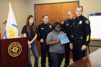 Alicyn Keys receiving her 3rd Place plaque. (Photo by CPD-Jim Knoll)