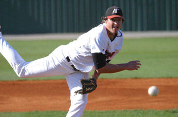 Senior right-handed pitcher Ryne Harper is one of three returning starters on the Governors staff this season. (APSU Sports Information)