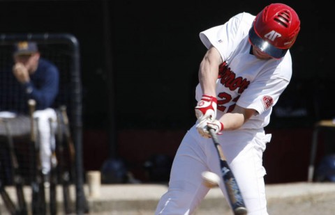 Left fielder Cody Hudson's RBI single in the 11th gave the Govs their second consecutive victory. (Robert Smith/The Leaf-Chronicle)