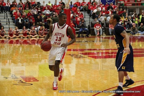 Junior Josh Terry led the Governors with 17 points in the Govs loss to Murray State, Saturday night.