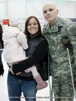 SSG Derek Jennings, his wife Karissa, and 3 year old daughter Emma