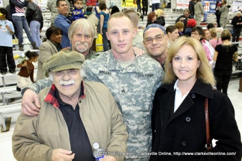 SGT Boileau reunited with his family