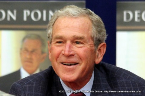 President Bush at the Book Signing at Fort Campbell, KY