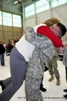 James Turbeville picks his mom up off the floor in a massive hug