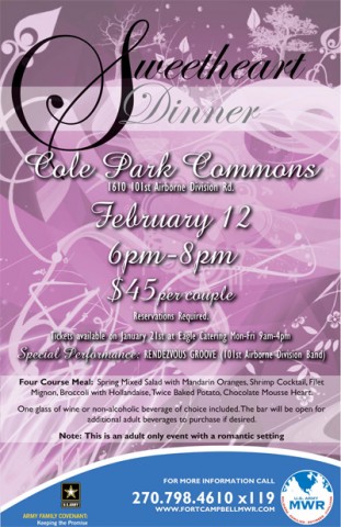 Sweetheart Dinner at Cole Park Commons