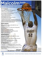 Malcolm Smith finalist for the 2011 TSSAA Class A Mr. Basketball Award.