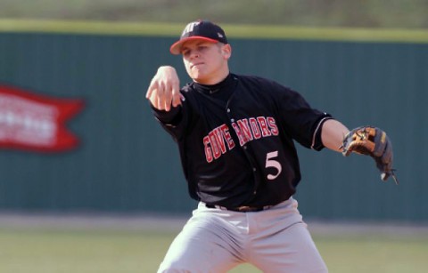 Third baseman Greg Bachman had two hits in Saturday's series finale at Illinois State, Austin Peay lost 9-2. (Keith Dorris/Dorris Photography)