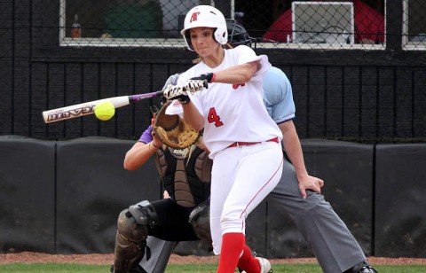 Senior Tiffany Smith's first-inning triple gave the Lady Govs a 2-0 lead. (Keith Dorris/Dorris Photography)