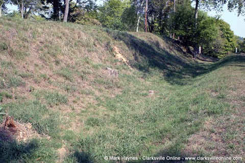 Fort Defiance earthen walls.