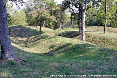 Fort Defiance earthen walls.