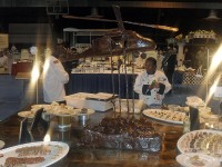 Pfc. Cynthia Stephenson during the Cold Table set up.