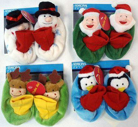 Holiday rattle baby slippers sold at Walgreens recalled.