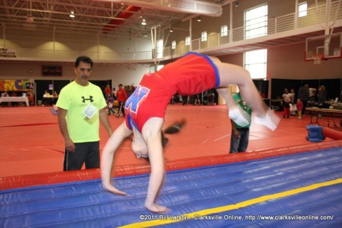 This young woman was head over heals for the Clarksville Sports Festival