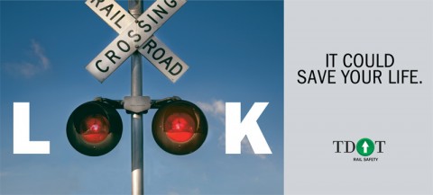 Billboards for new Railroad Crossing Safety Campaign.