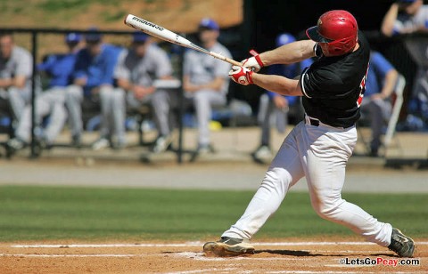 First baseman John Hogan's two-run ninth-inning single gave the Govs a 7-5 victory at Belmont, Tuesday night. (Keith Dorris/Dorris Photography)