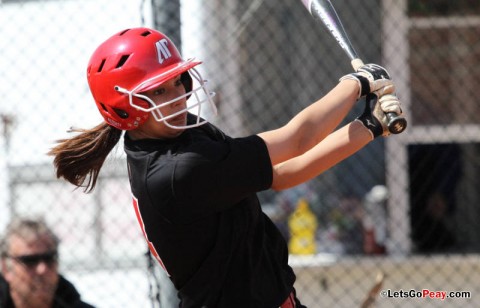Lady Govs leading hitter Lauren de Castro looks to return to lineup after missing last weekend with a leg injury. Lady Govs leading hitter Lauren de Castro looks to return to lineup after missing last weekend with a leg injury.