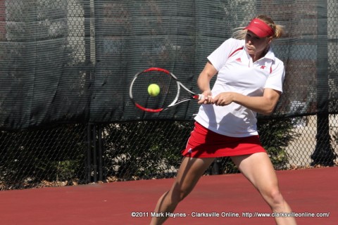 APSU Women's Tennis, Clarksville TN.