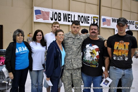 SPC Jesse Bonds and family