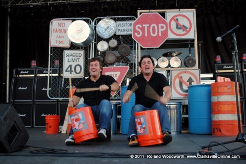 The Bucket Boys performing at the Rivers and Spires Festival in Clarksville TN.