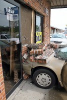 Photo of the vehicle in the Building at 1685 Fort Campbell Blvd. (Photo by CPD-Jim Knoll)