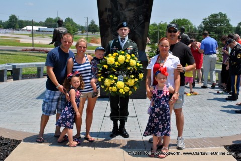 Allison Smith, Randy Ball, Steven and Katrina Morris along with their children Madison, Bella and Lucas Morris.