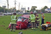 Single vehicle crash on Dover Road. (Photo by Sgt Vince Lewis, CPD)