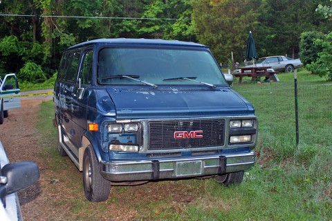 The 93 Blue GMC Vandura van that Michael Bell had been driving that night. The 93 Blue GMC Vandura van that Michael Bell had been driving that night.