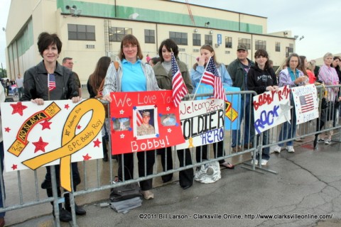 Spc. Bobby Ray's friends and loved ones