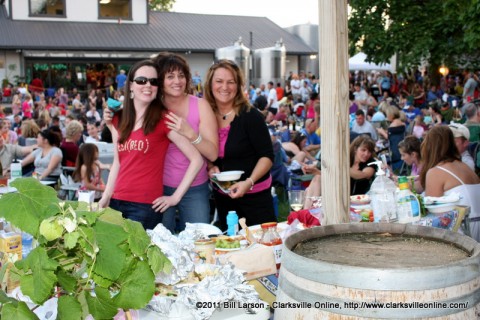 Three ladies having a great time at Jazz on the Lawn