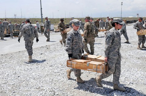 Lifeliners learn about ammunition movements during leadership training Lifeliners learn about ammunition movements during leadership training