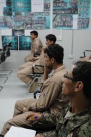 Airmen with the Kandahar Air Wing, Afghan air force, listen intently during their first day of Aircrew Coordination Training-Enhanced initial qualifications May 9th. (U.S. Army photo by By Spc. Jennifer Andersson)