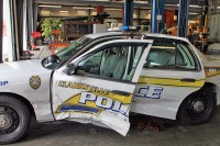 The patrol car at the city garage. (CPD-Jim Knoll)