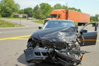 Crash at intersection of the 101st Parkway and Ringgold Road. (Photo by CPD-Jim Knoll)