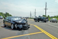 Crash at intersection of the 101st Parkway and Ringgold Road. (Photo by CPD-Jim Knoll)