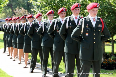 Montgomery Central JROTC Cadets wait for their moment in the program