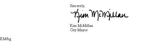 Kim McMillan Signature