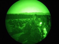 Soldiers from Company C, 1st Battalion, 506th Infantry Regiment, 4th Brigade Combat Team, 101st Airborne Division, Task Force Currahee, prepare to conduct an air assault mission during the early morning hours on June 23rd. (Courtesy Photo)