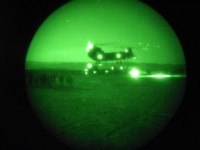 Soldiers from Company C, 1st Battalion, 506th Infantry Regiment, 4th Brigade Combat Team, 101st Airborne Division, Task Force Currahee, lift off to conduct an air assault mission during the early morning hours of June 23rd. (Courtesy Photo)