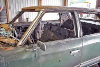 1974 Chevrolet Caprice that was set ablaze.