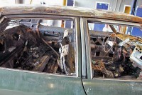 1974 Chevrolet Caprice that was set ablaze.