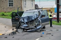 The 2003 Ford Expedition that collided with a 97 Ford F-150 on Madison Street