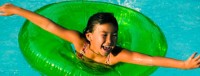 Girl in swimming pool